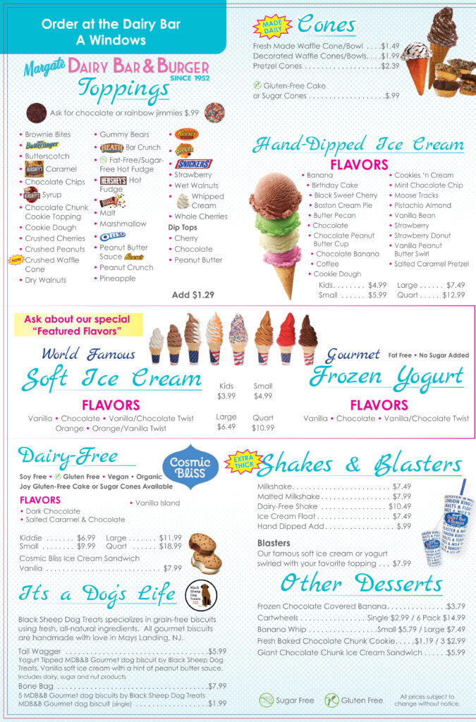 Frozen Treats – Margate Dairy Bar & Burger